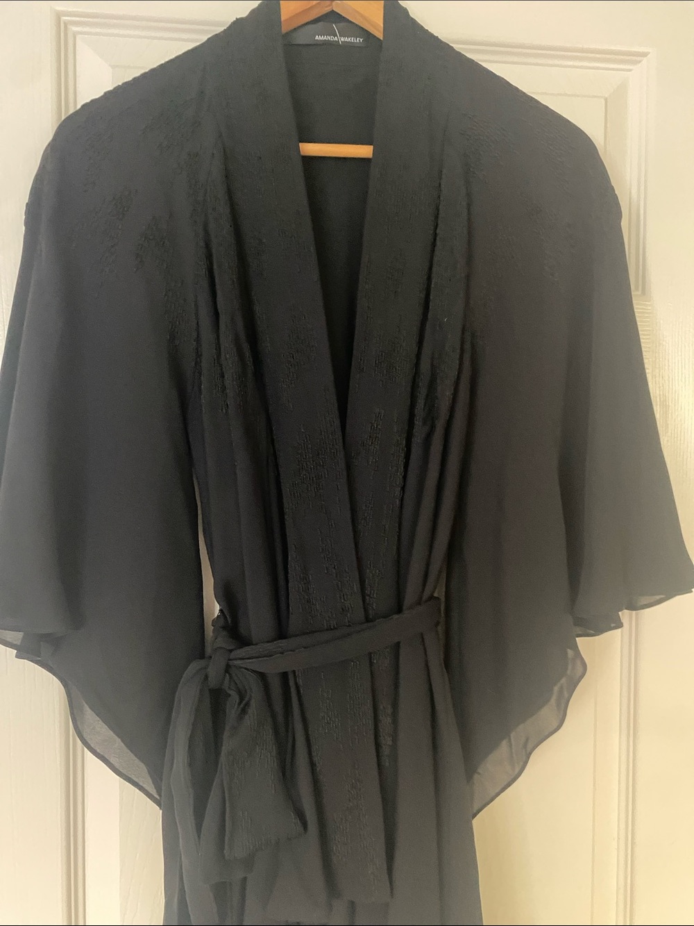 Amanda Wakeley Silk With Self-Tie Waist Jacket